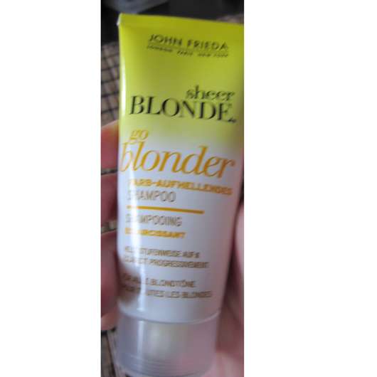 Test Shampoo John Frieda Sheer Blonde Go Blonder Farb Aufhellendes Shampoo Testbericht Von Kleinejana