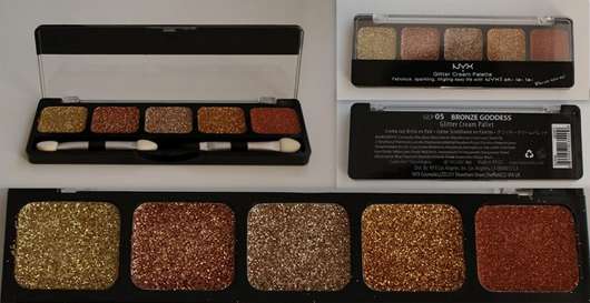 NYX Glitter Cream Palette, Farbe: Bronze Goddess