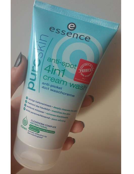 essence pure skin anti-spot 4in1 cream wash 