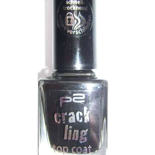 p2 crackling top coat, Farbe: 010 black explosion