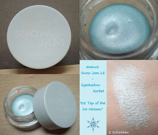 essence snow jam eyeshadow sorbet, Farbe: 02 top of the ice-stream (LE)