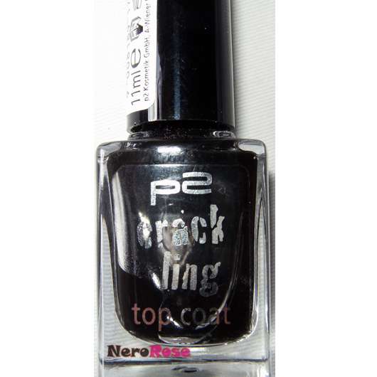 p2 crackling top coat, Farbe: 010 black explosion