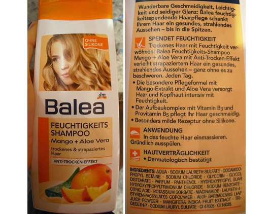 Balea Feuchtigkeits-Shampoo Mango + Aloe Vera