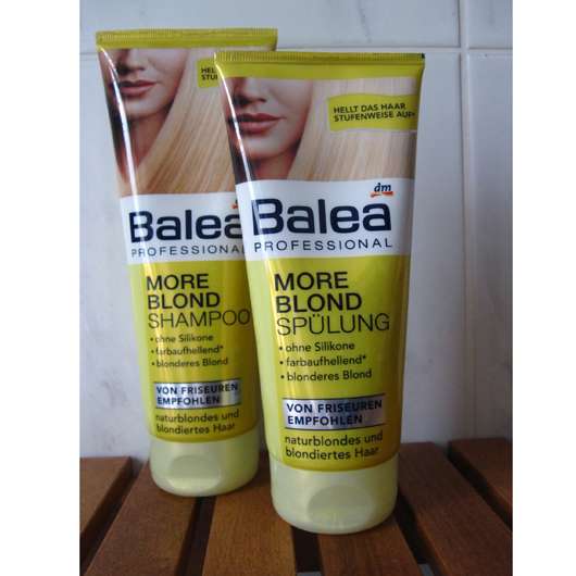 Test Sets Balea Professional More Blond Shampoo Spulung Testbericht Von Sisterventure