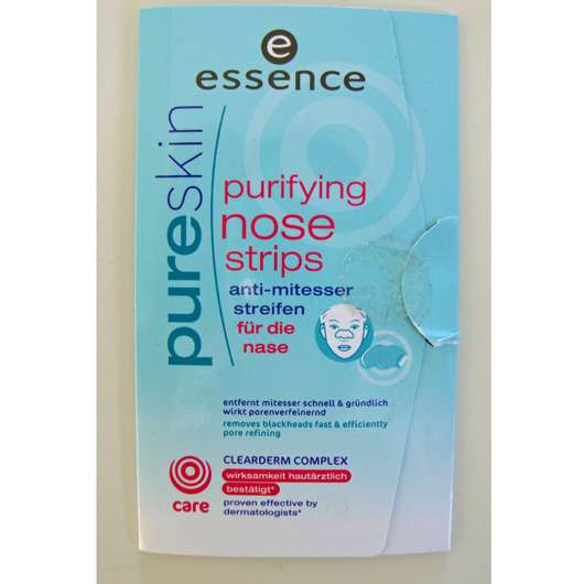 essence pure skin purifying nose strips