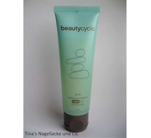 beautycycle earth restoring balance night gel moisturiser 