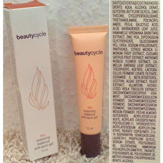 beautycycle fire restoring balance anti-spot gel