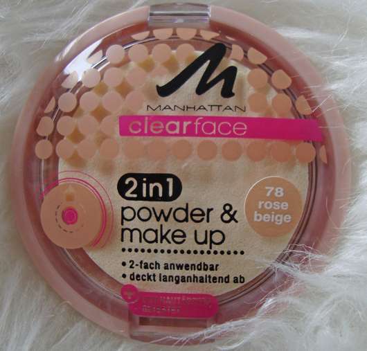 <strong>MANHATTAN CLEARFACE</strong> 2in1 powder & make-up - Farbe: 78 Rose Beige