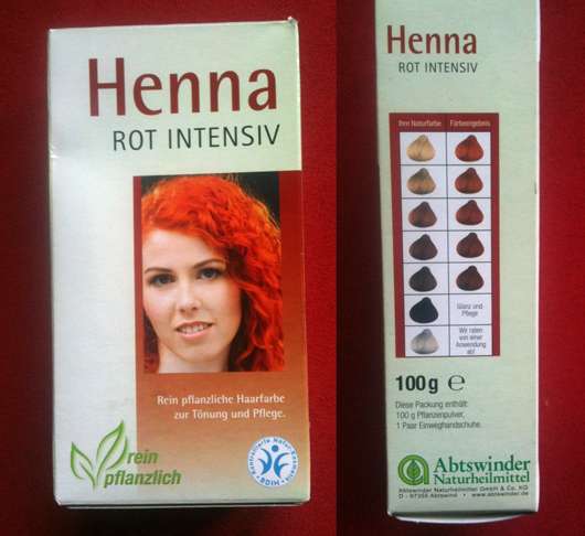 <strong>Abtswinder Naturheilmittel</strong> Henna Rot Intensiv