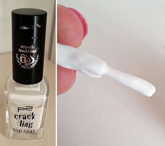 Produktbild zu p2 cosmetics crackling top coat – Farbe: 040 white revolution