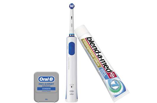 3 x 1 Oral-B & blend-a-med Mundpflege-Set zu gewinnen