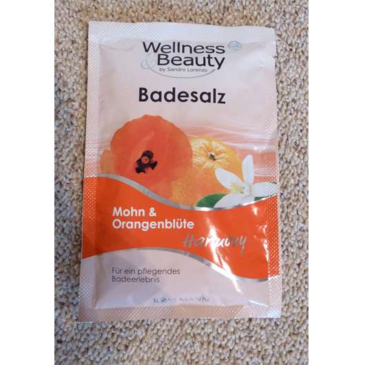 Wellness & Beauty Badesalz Mohn & Orangeblüte