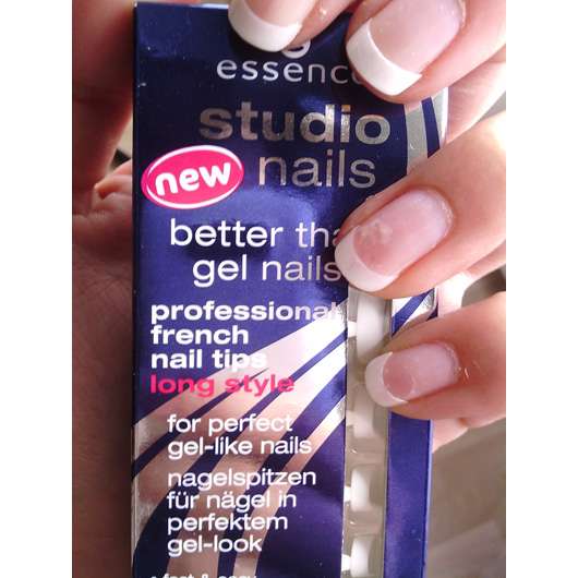 <strong>essence studio nails</strong> better than gel nails professional french nail tips long style