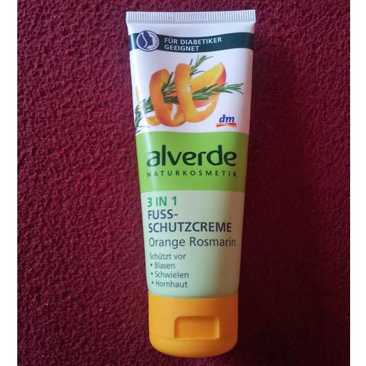 <strong>alverde Naturkosmetik</strong> 3in1 Fußschutzcreme Orange Rosmarin