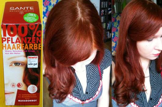 Pflanzen-Haarfarbe, SANTE Test - Mahagonirot - Pinkmelon Farbe: Coloration -