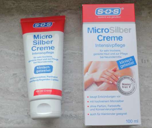 SOS MicroSilber Creme Intensivpflege (für sehr trockene, gereizte Haut)