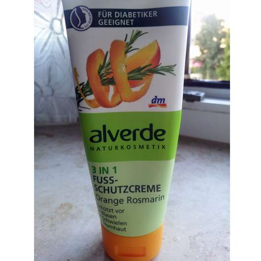 alverde 3 in 1 Fußschutzcreme Orange Rosmarin