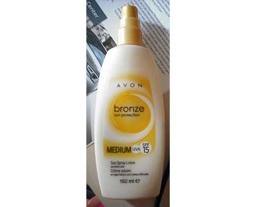 Avon Bronze Sun Protection Medium UVA SPF 15 Sun Spray Lotion