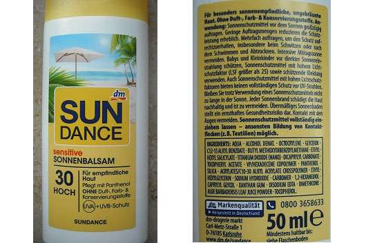 SUNDANCE sensitive Sonnenbalsam 30 hoch, für empfindliche Haut