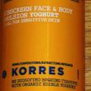 Korres Yoghurt Sonnenemulsion Körper & Gesicht SPF 30