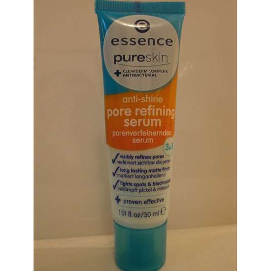 essence pure skin anti-shine pore refining serum 