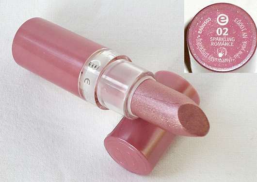 essence lipstick, Farbe: 02 sparkling romance