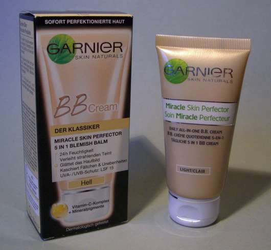 Garnier BB Cream Miracle Skin Perfector, Farbe: Hell