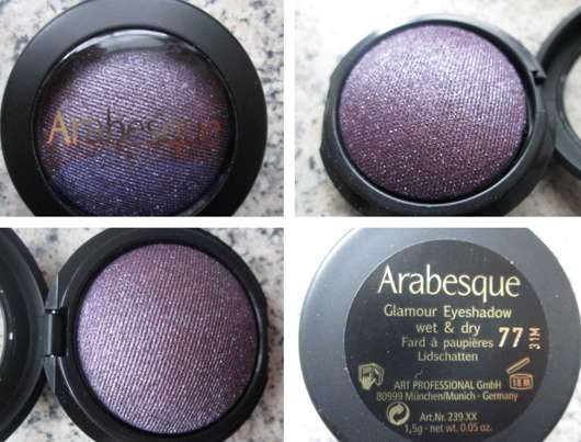 Arabesque Glamour Eyeshadow wet & dry, Farbe: 77 Metallic Violett