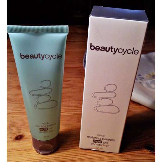 beautycycle earth restoring balance night gel moisturiser