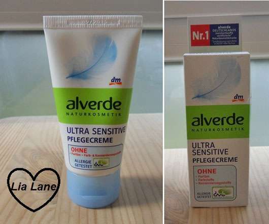 alverde Ultra Sensitive Pflegecreme