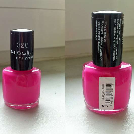 Misslyn nail polish, Farbe: 328 Naughty Pink