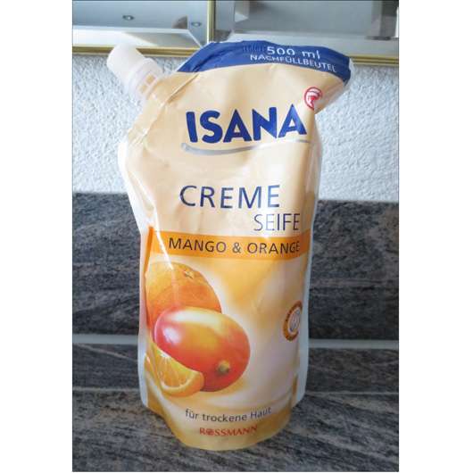 ISANA Creme Seife Mango & Orange (Nachfüllbeutel)