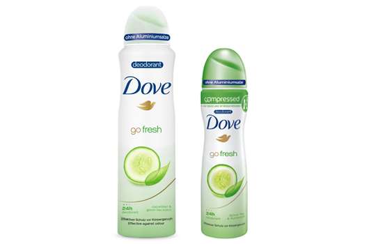 Das neue Dove go fresh Grüner Tee- & Gurkenduft Deodorant