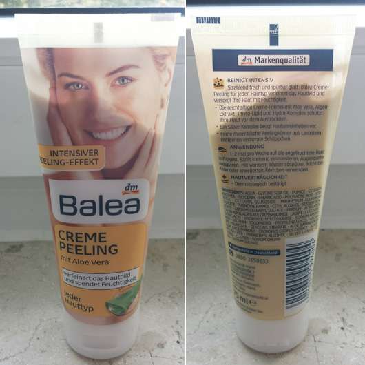 Test Gesichtspeeling Balea Creme Peeling Mit Aloe Vera Testbericht Von Lovelylisa