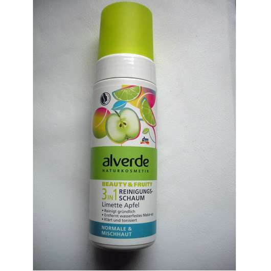 alverde Beauty & Fruity 3in1 Reinigungsschaum Limette Apfel