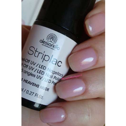 Test - Nagellack - alessandro Striplac Peel-Off UV / LED Nagellack, Farbe:  04 Heaven's Nude - Pinkmelon