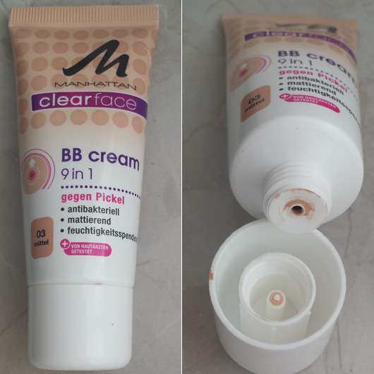 Produktbild zu MANHATTAN CLEARFACE BB Cream 9 in 1 – Farbe: 03 mittel