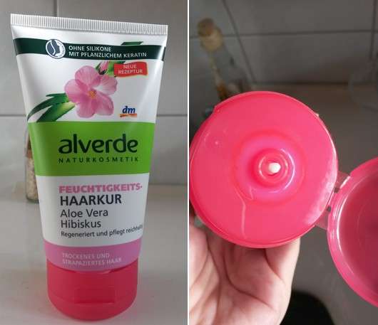 alverde Feuchtigkeits-Haarkur Aloe Vera Hibiskus