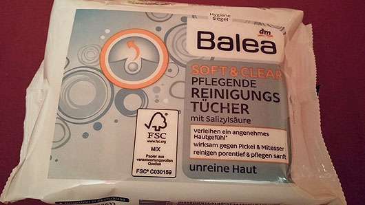 Balea Soft & Clear Pflegende Reinigungstücher (unreine Haut)