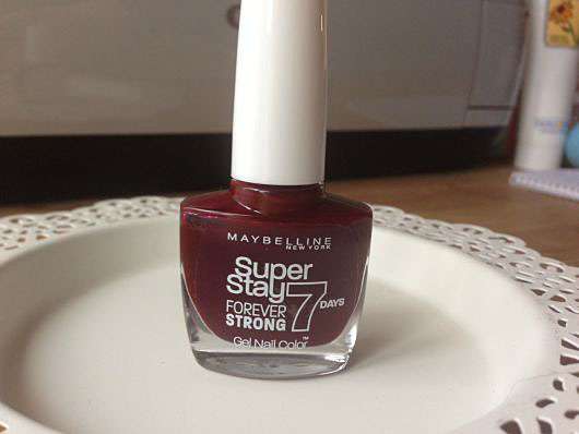Test - Nagellack - Maybelline Superstay Forever Strong 7 Days Gel Nail  Color, Farbe: 287 Midnight Red - Pinkmelon