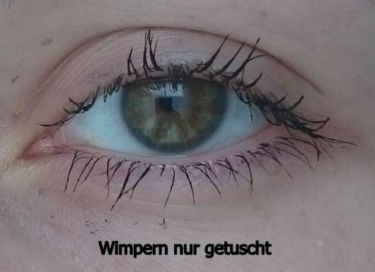 Wimpern nur getuscht mit Maybelline Lash Sensational Mascara, Farbe: Black