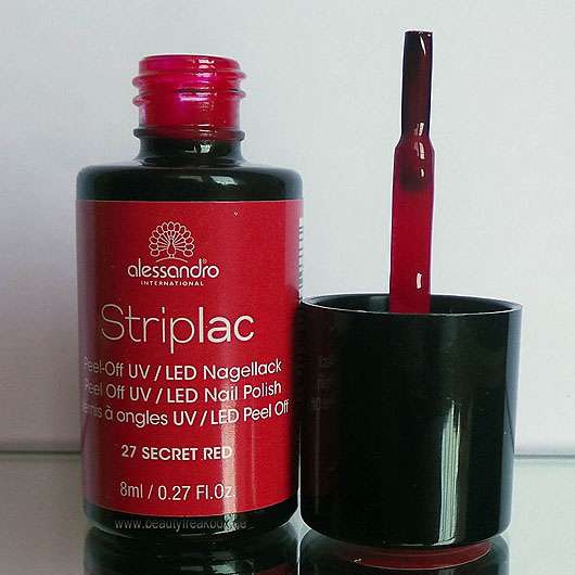 alessandro International Striplac Peel-Off UV / LED Nagellack,Farbe: 27 Secret Red