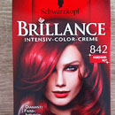 Schwarzkopf Brillance Intensiv-Color-Creme, Farbe: 842 Kaschmir-Rot