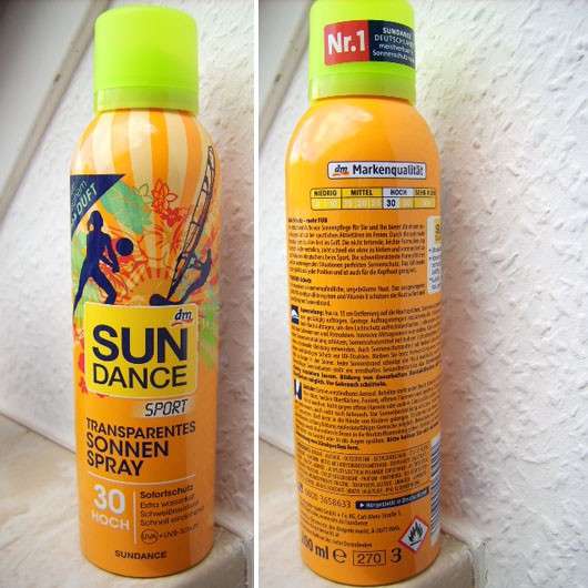 SunDance Transparentes Sonnenspray Sport LSF 30 