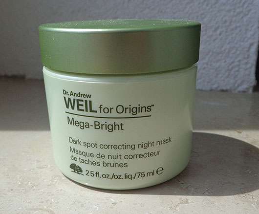 Dr. Andrew Weil for Origins Mega-Bright Dark spot correcting night mask