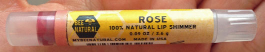 Bee Natural 100% Natural Lip Shimmer, Farbe: Rose