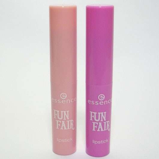 essence fun fair lipstick, Farben: 01 und 02 (LE)