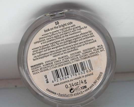 essence soo glow! cream to powder highlighter, Farbe: 010 look on the bright side