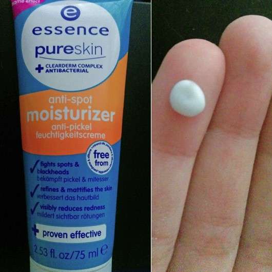 essence pure skin anti-spot moisturizer