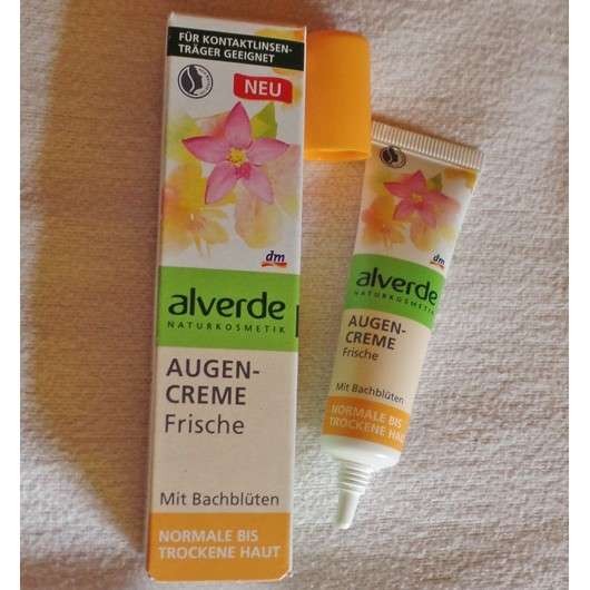 alverde Augencreme Frische mit Bachblüten